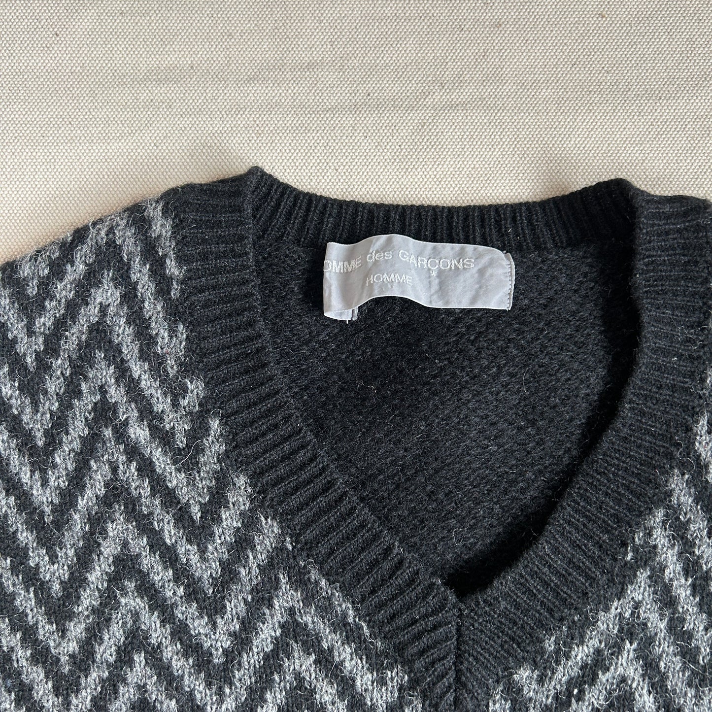 1980s COMME des GARCONS HOMME Switching Knit