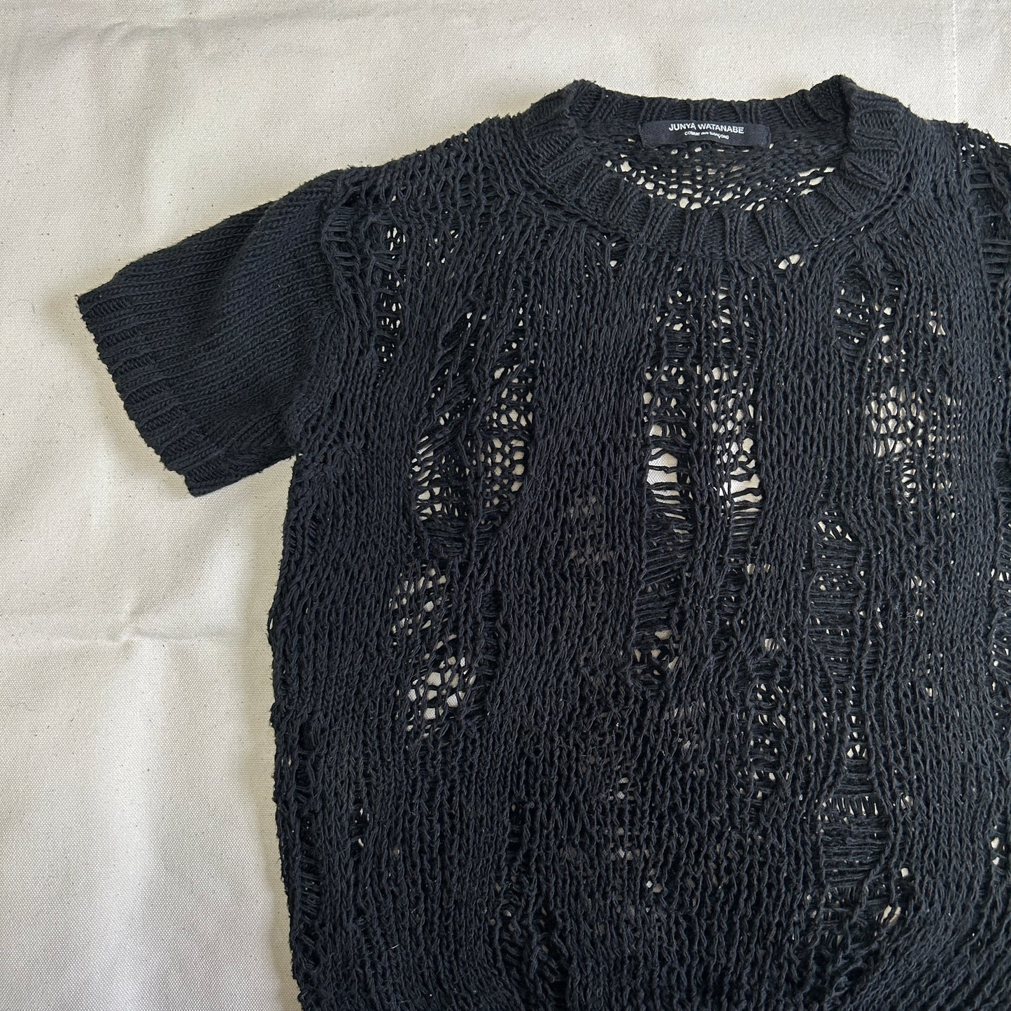 AD2001 JUNYA WATANABE Damage Processing Knit Shirt