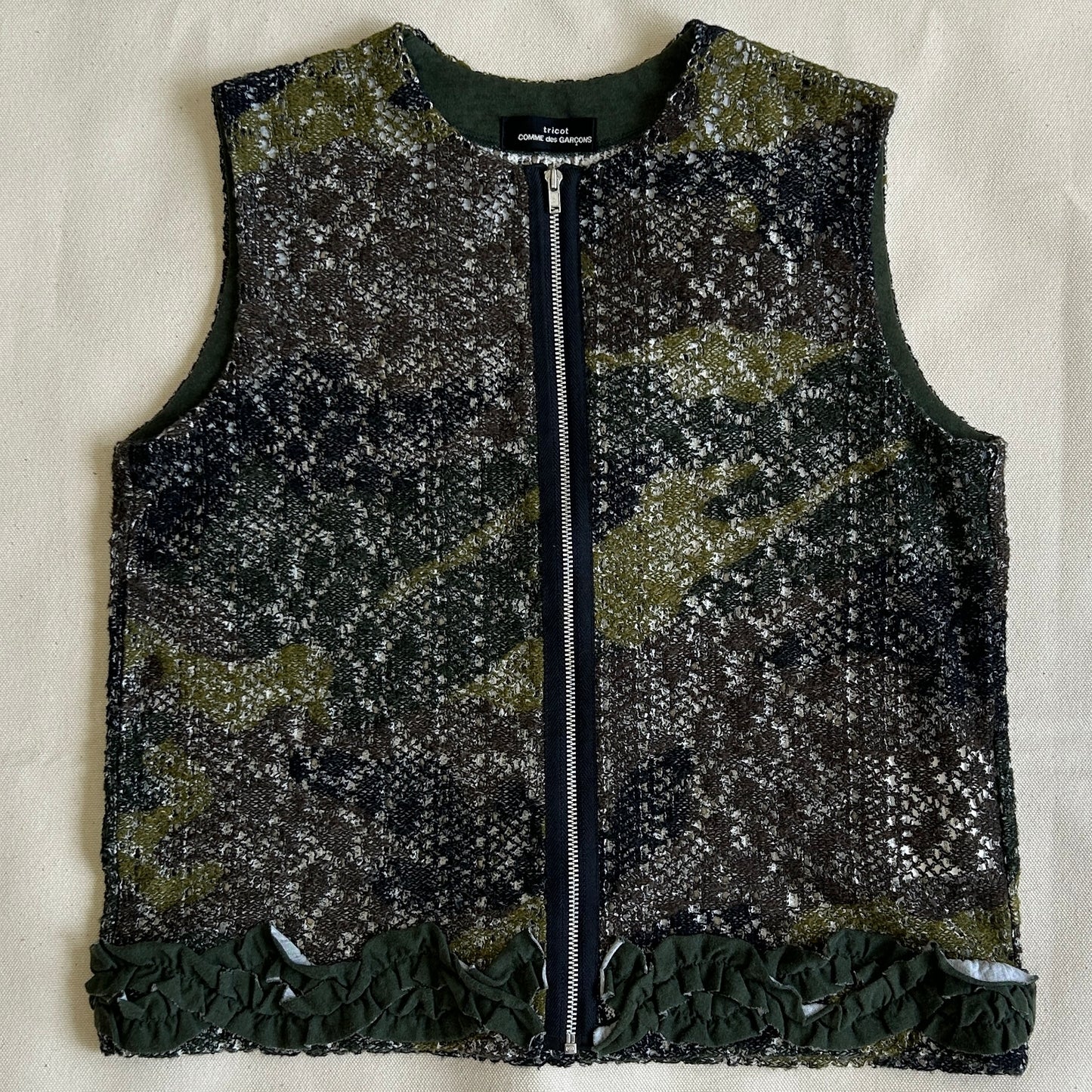 AD2001 tricot COMME des GARÇONS Camo Pattern Vest